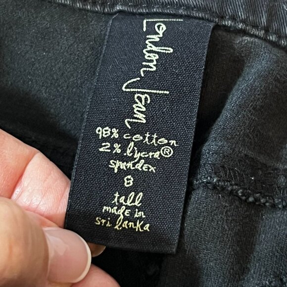 London Jean Black Bootcut Womens Jeans Tall 8 Womens Pants 5 pocket - Picture 6 of 12